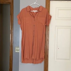 Collared button down dress